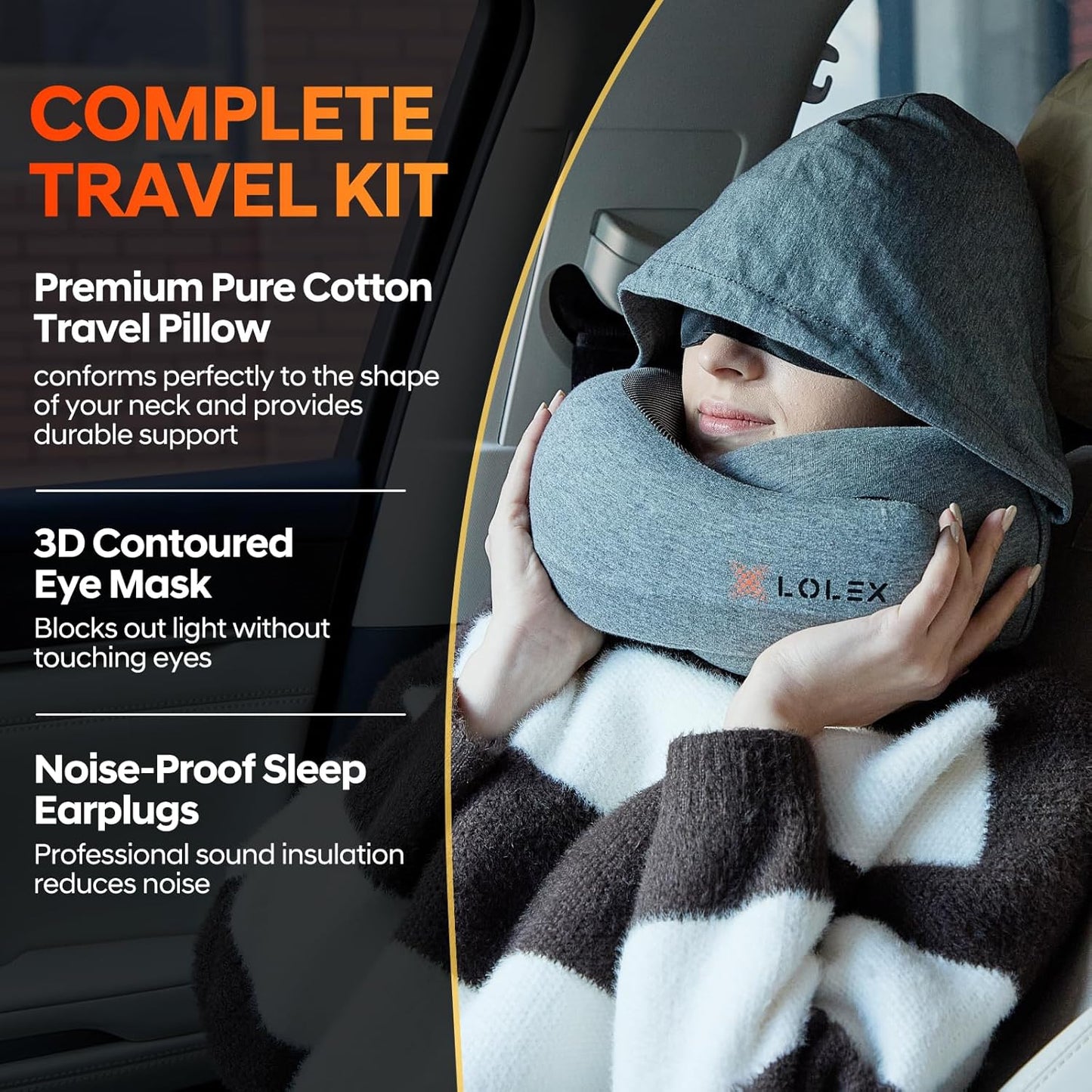 Hooded Pro Travel Pillow